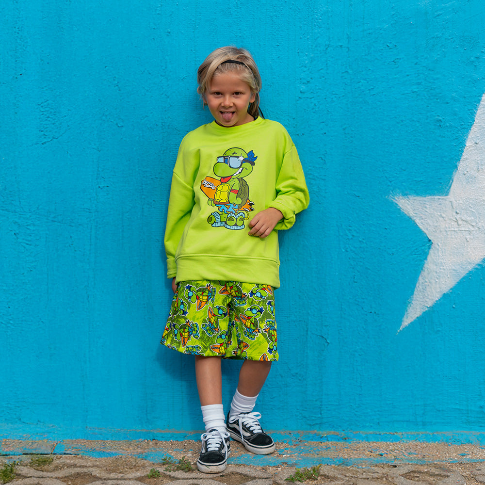 SWEATSHIRT GREEN NINJASURF
