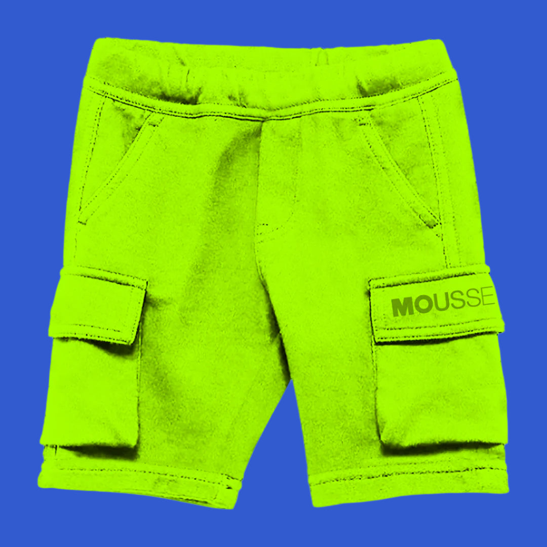 bermuda sweat cargo green acid