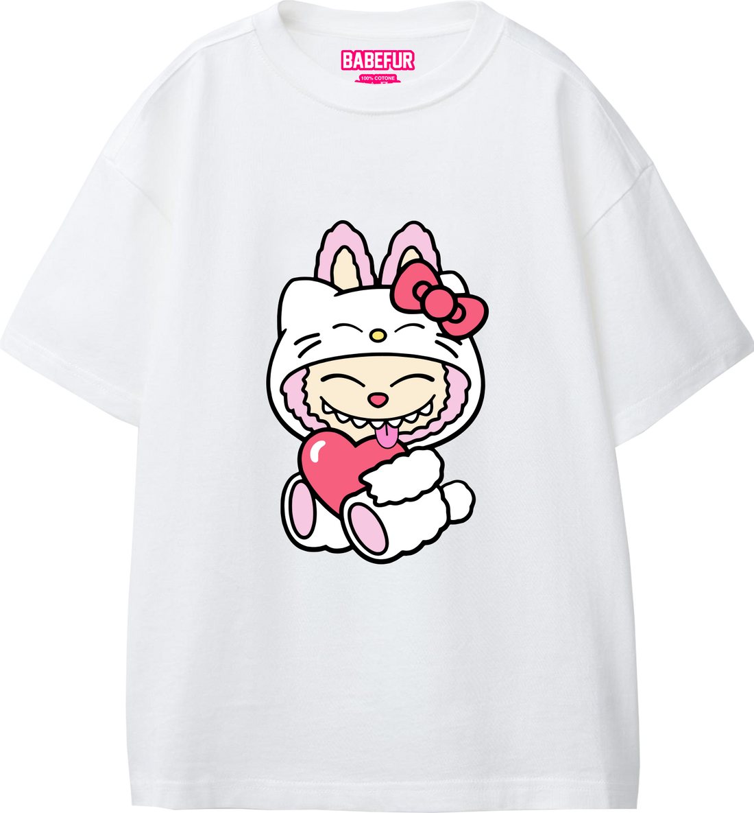 T-Shirt Babefur white Love