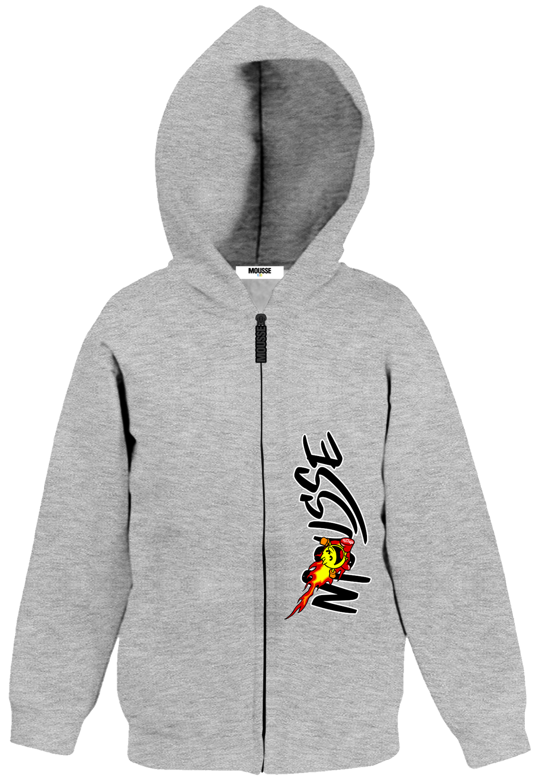 hoodie zip boy pacfire melange
