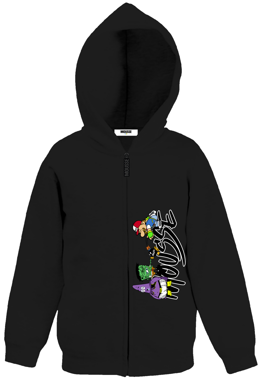 hoodie zip boy pokemonster black