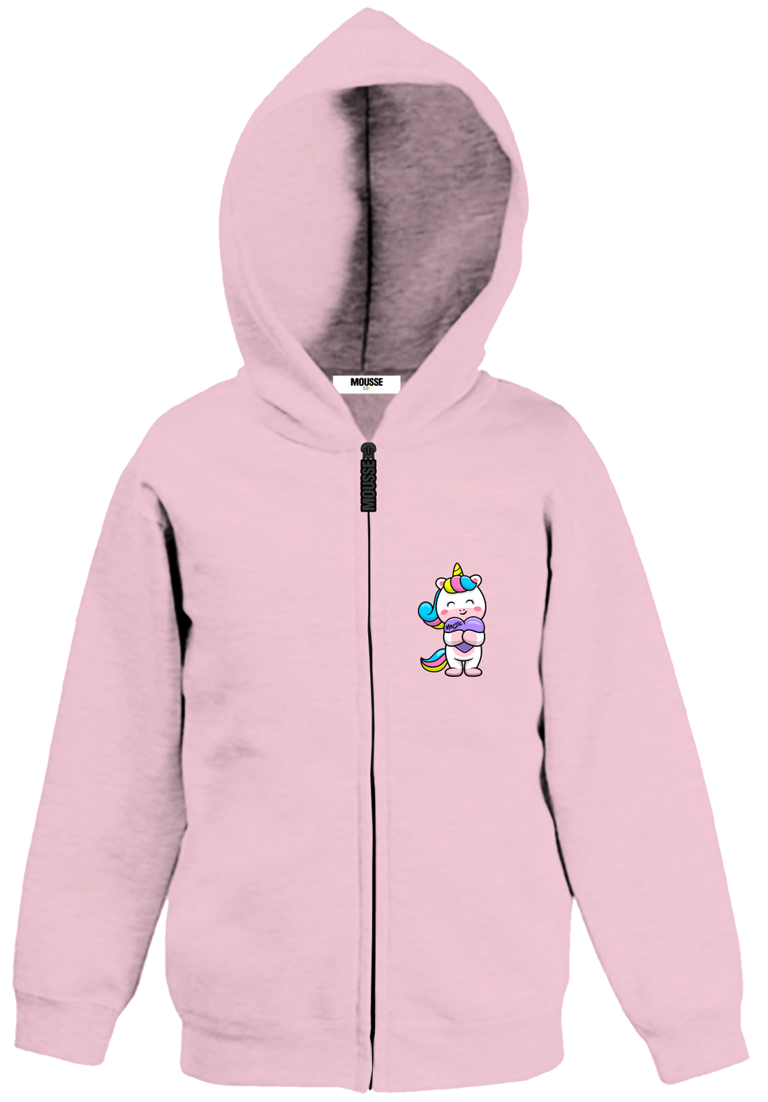 hoodie zip unistar pink