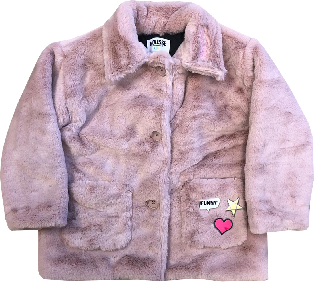 jacket fur pink girl fw2526