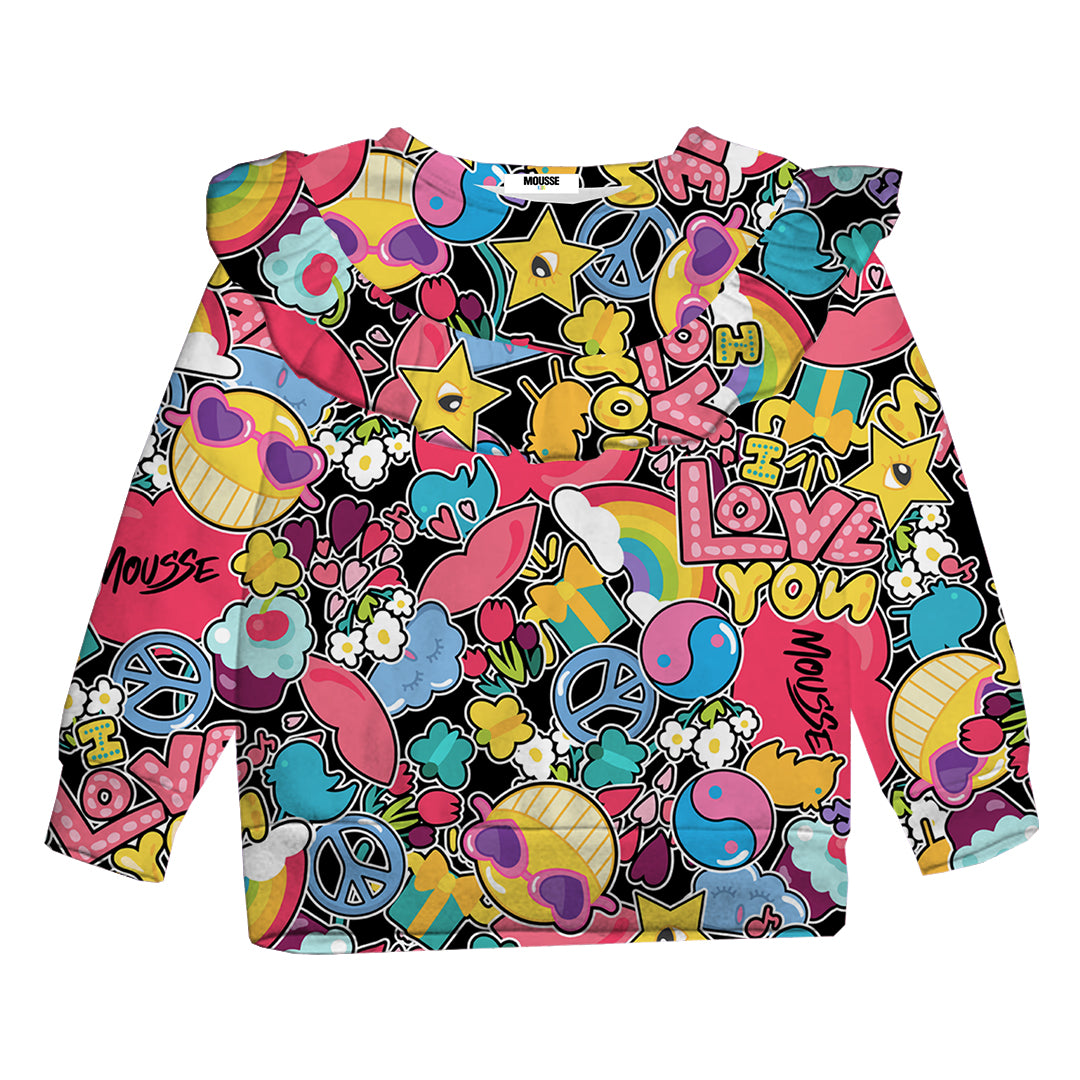 maglia felpa frappa flowerpop