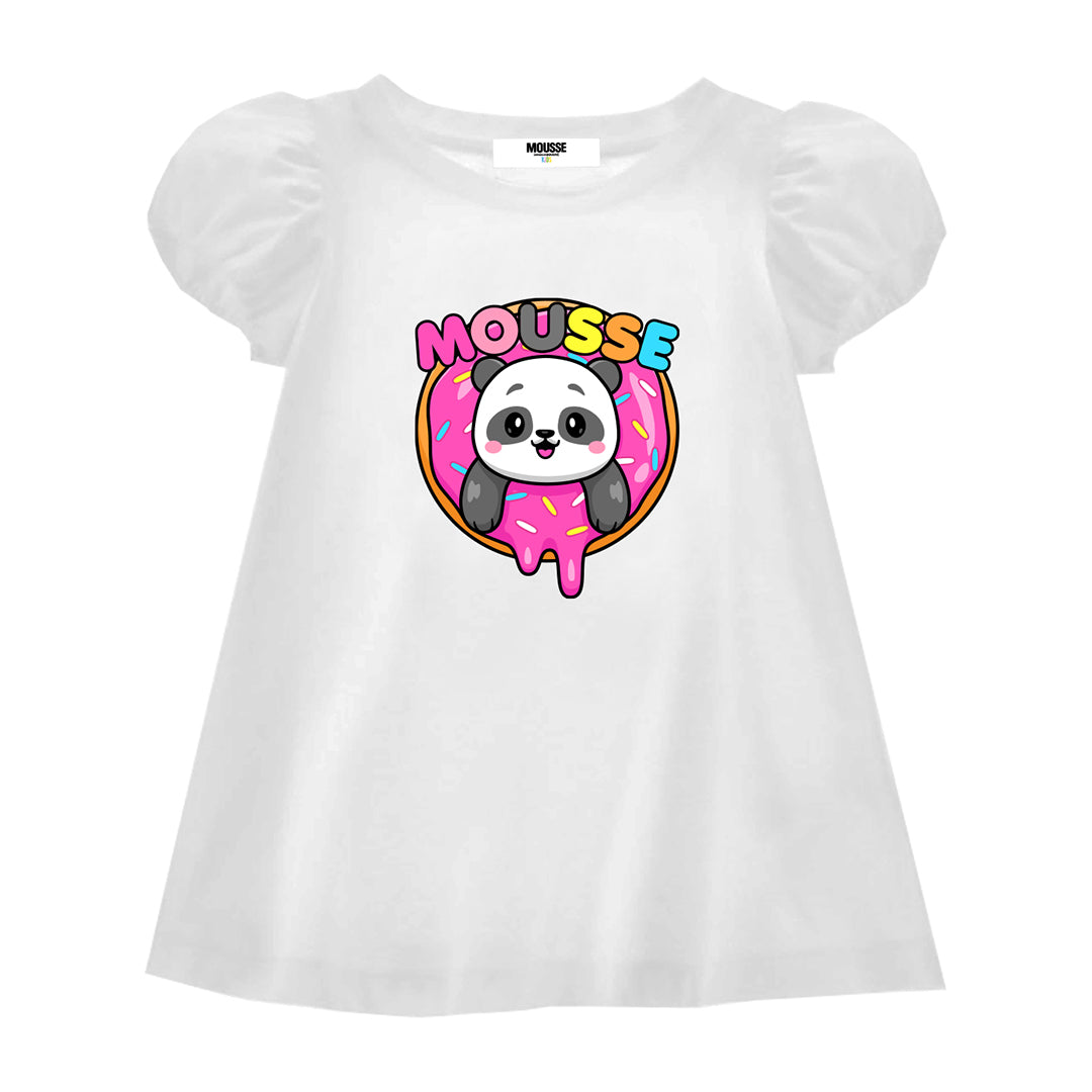 maxitshirt manica palloncino white pandonuts