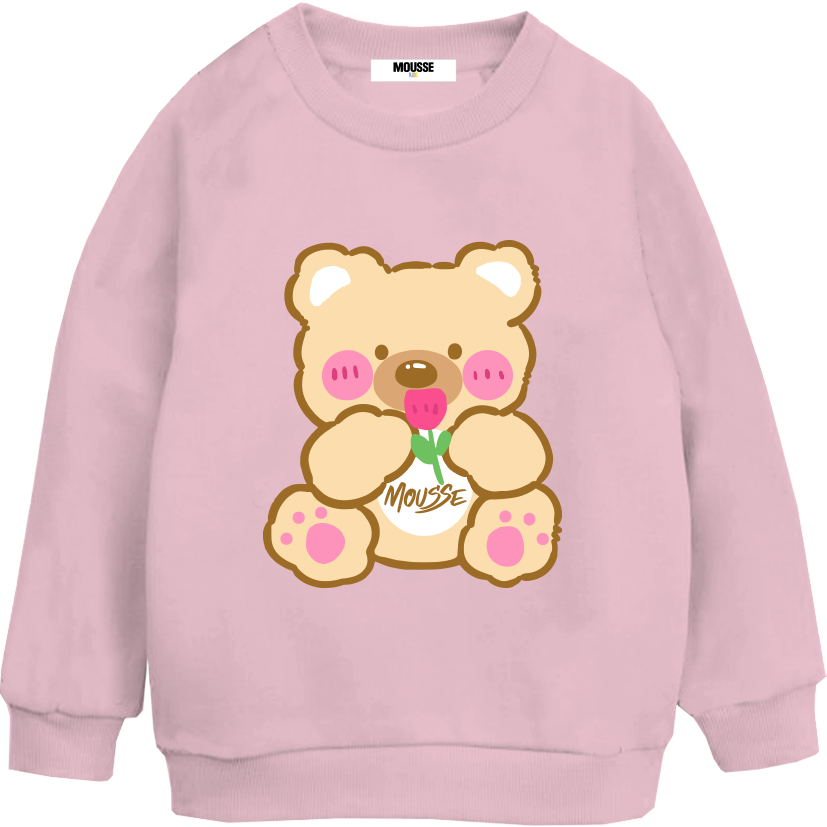sweatshirt peluche pink