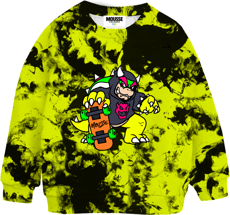 sweatshirt print boy skatetoschool