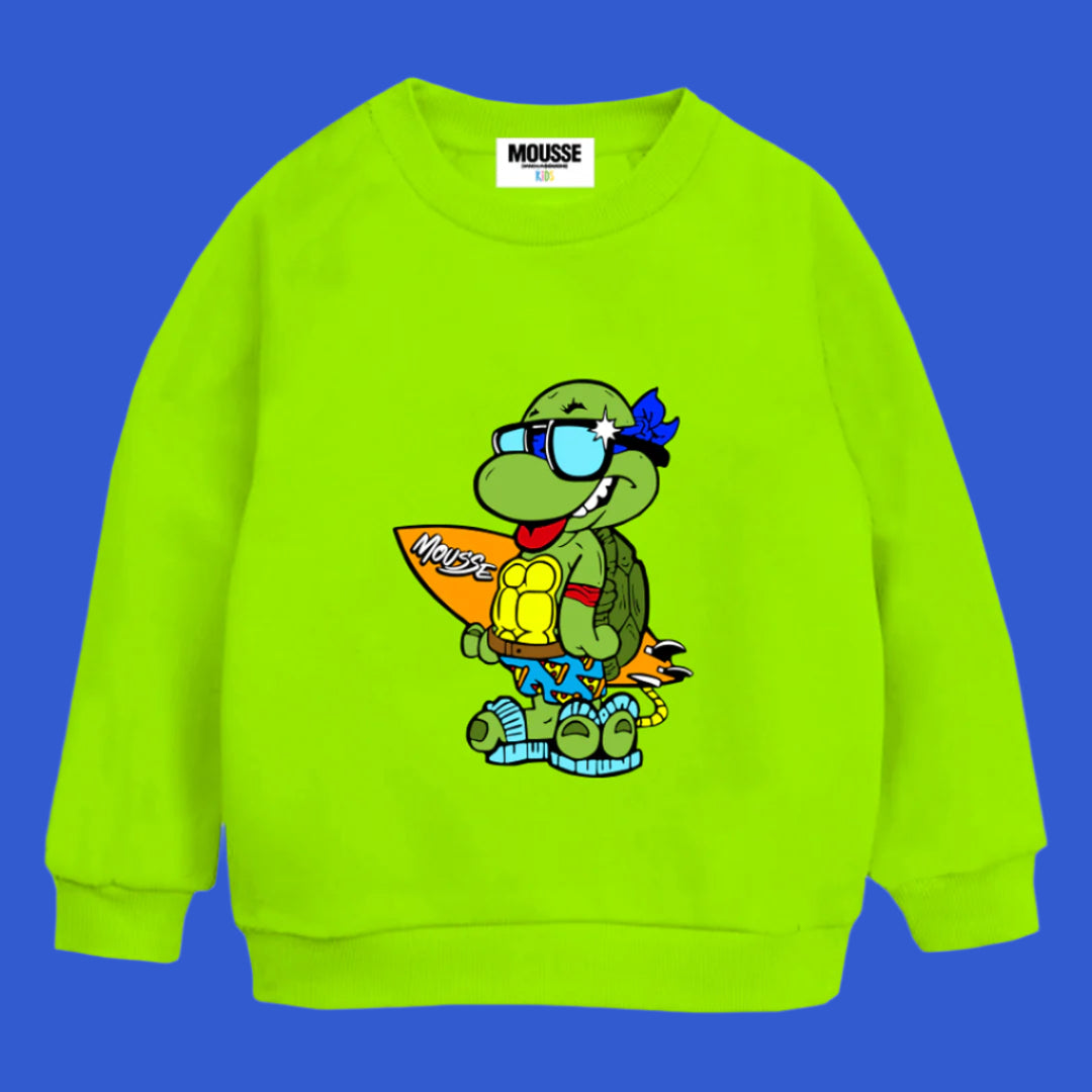 sweatshirt print ninjabeach green acid