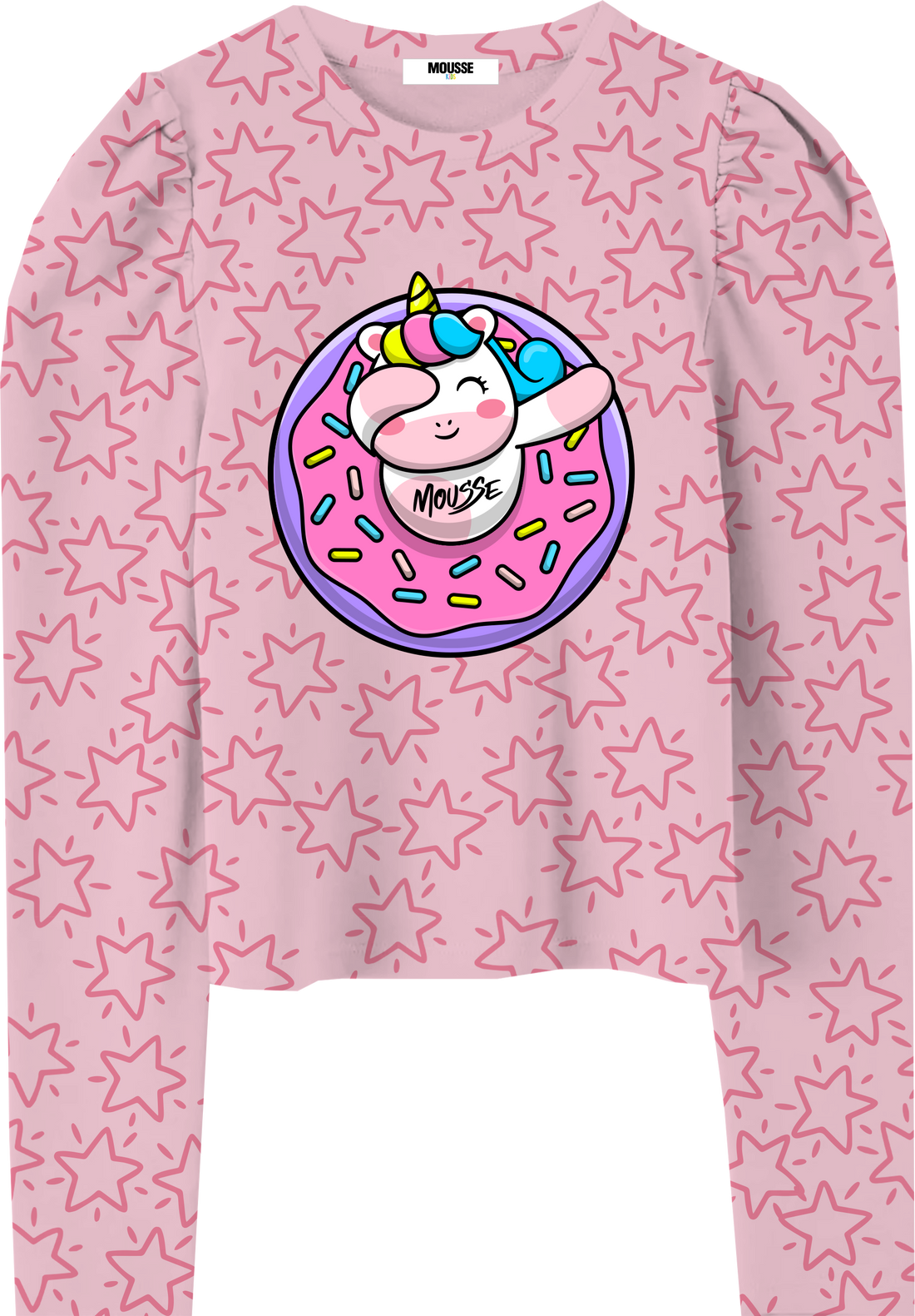 sweatshirt puff sleeve unistar star