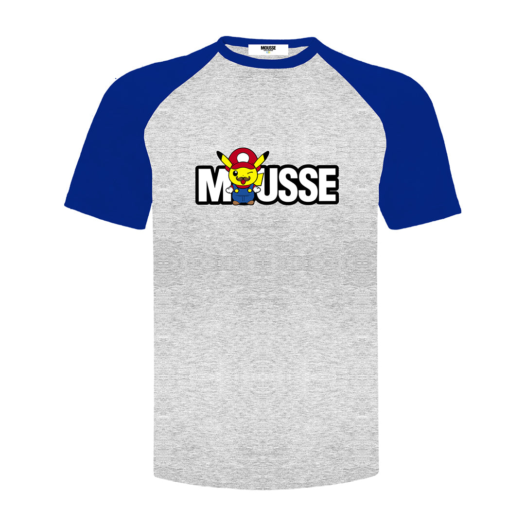 t-shirt-baseball pikamario royal