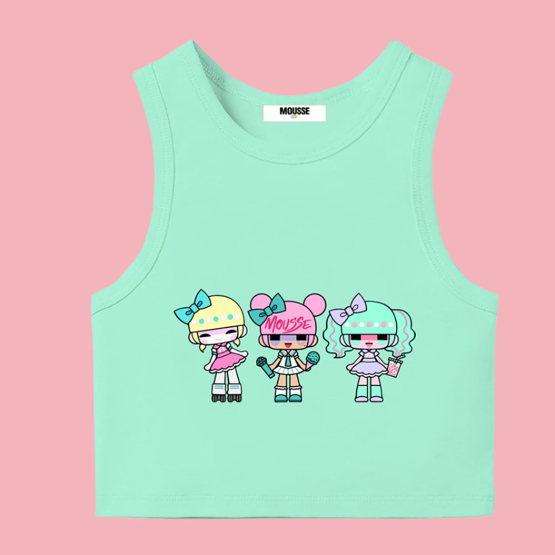 tank crop jersey lovedoll mint