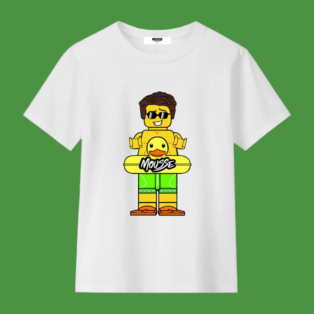 tshirt boy dinobeach white