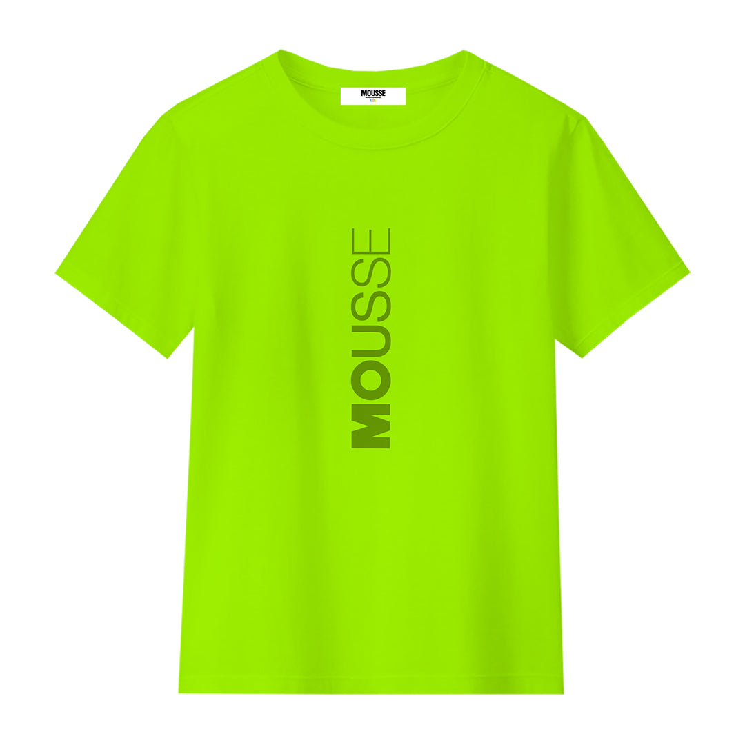 tshirt boy logo basic green acid