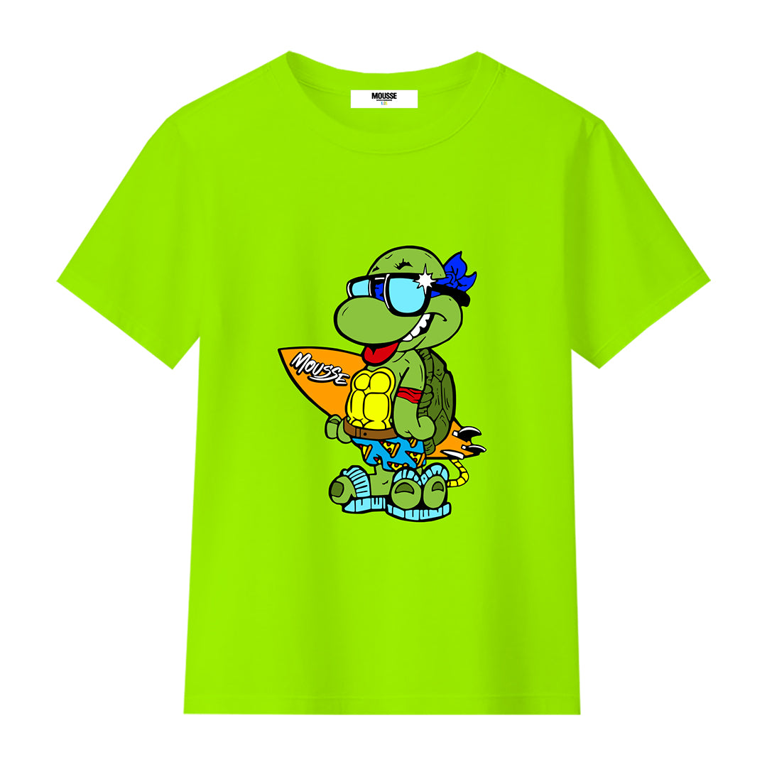 tshirt boy ninjabeach green acid
