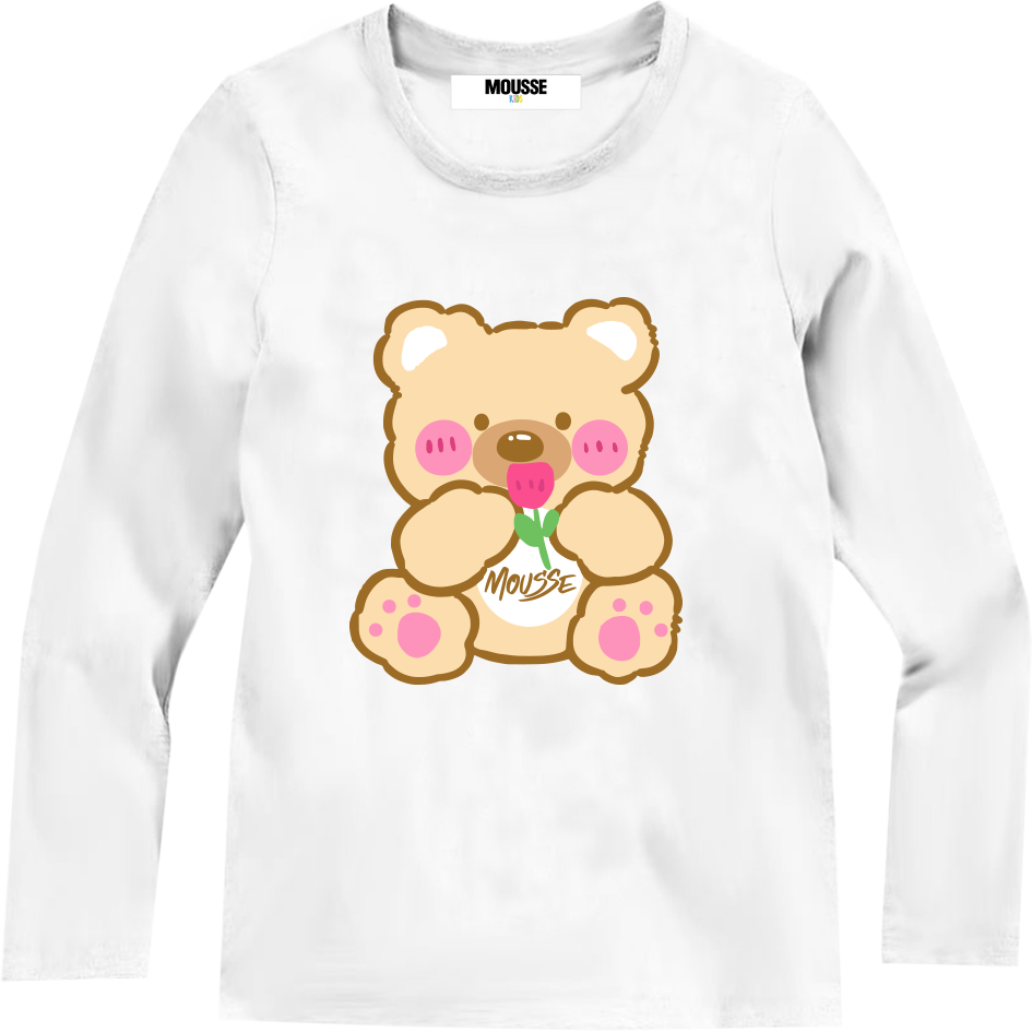 tshirt ml peluche white