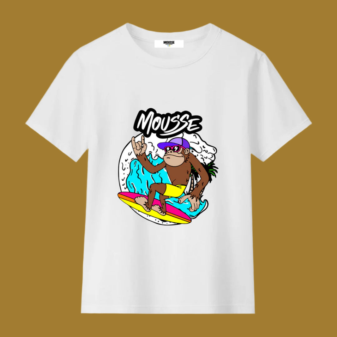 tshirt monkeywave white