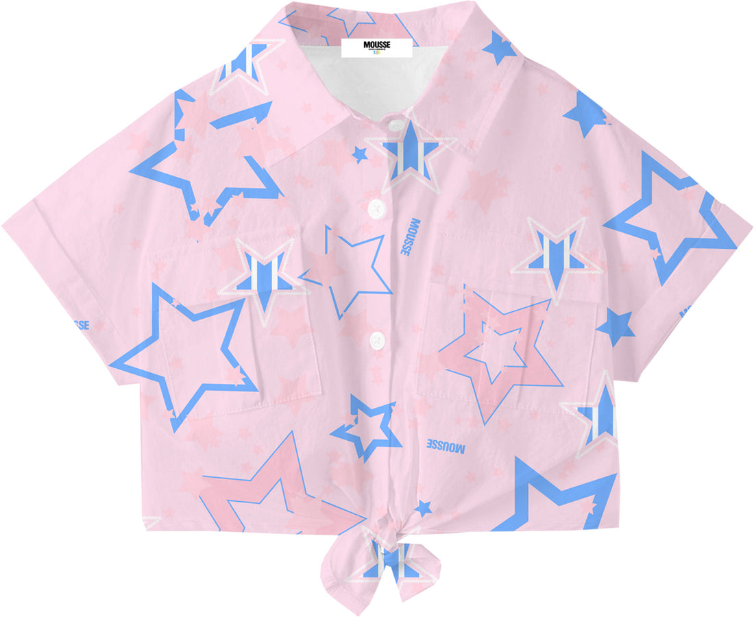 CAMICIA POPELIN FANTASIA CROP NODO LOVUNICORN