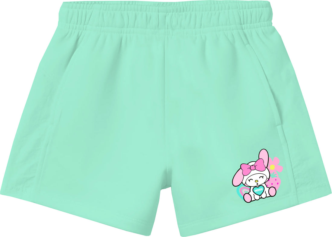 SHORT FELPA FEMMINA TINTA UNITA LEOHAPPY