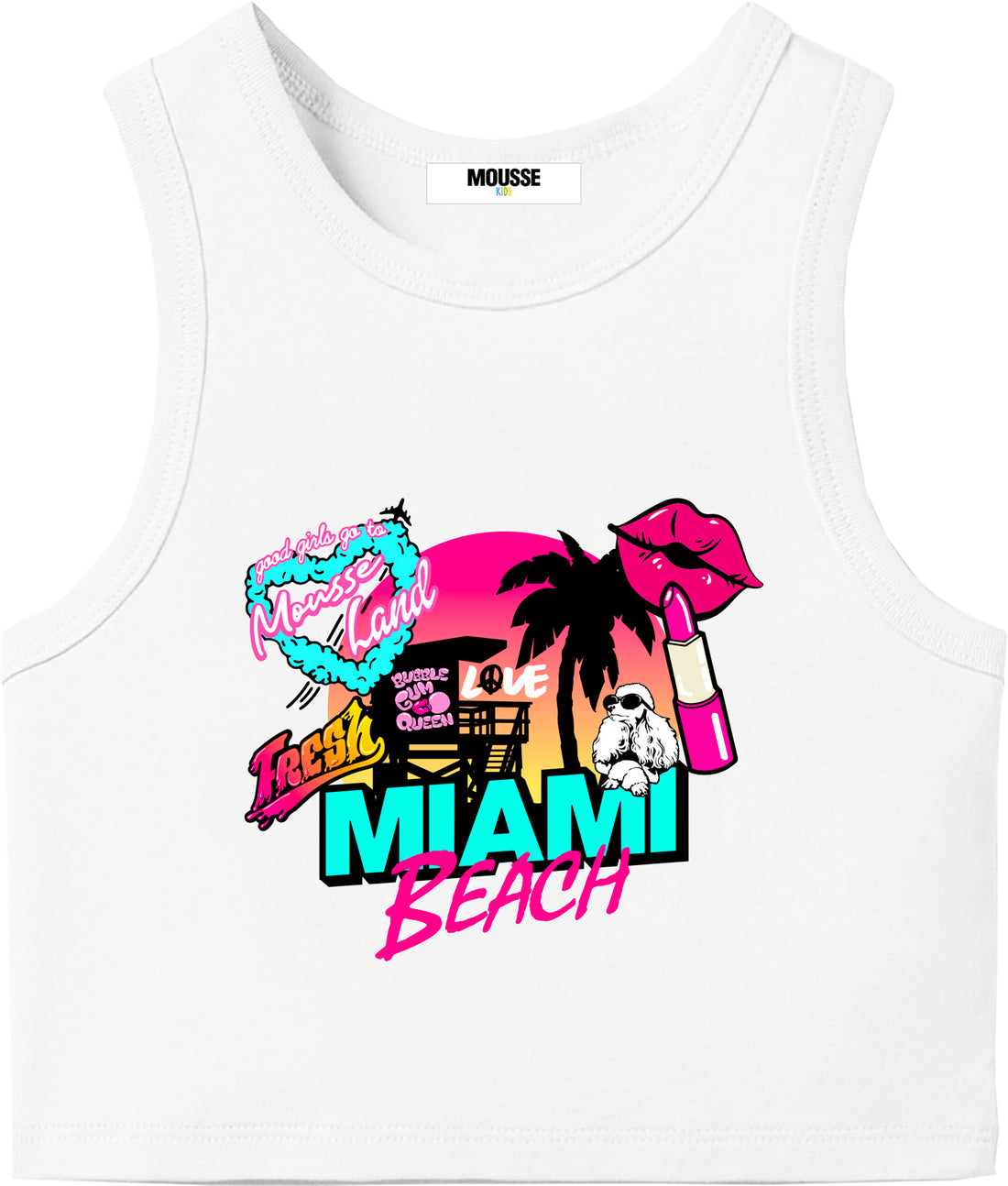 CANOTTA GIRL TINTA UNITA BEACHGLAM