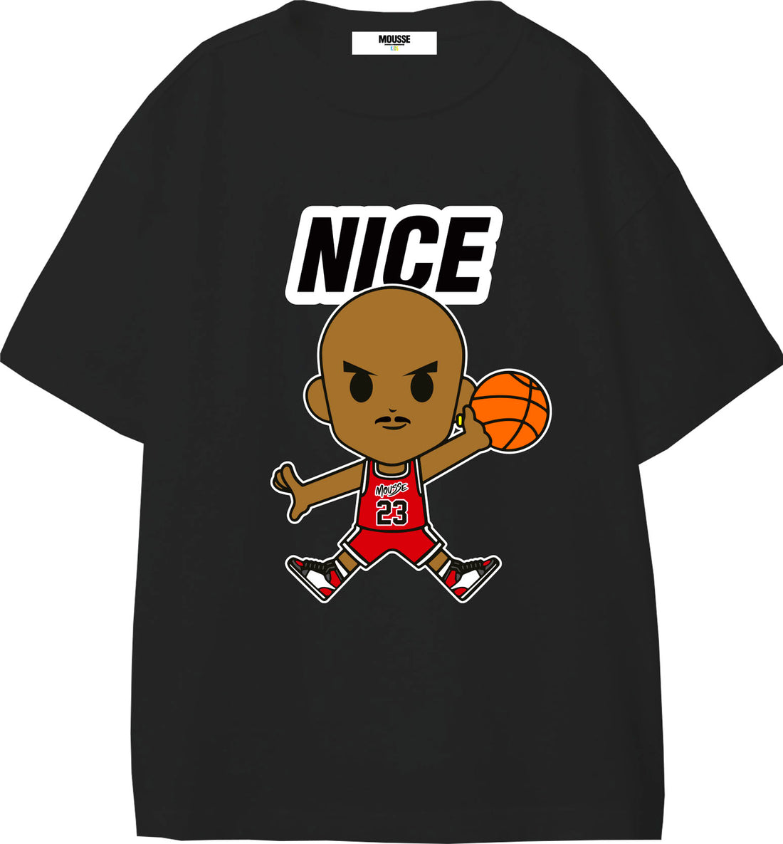 T SHIRT M/C TINTA UNITA BASKETAIR