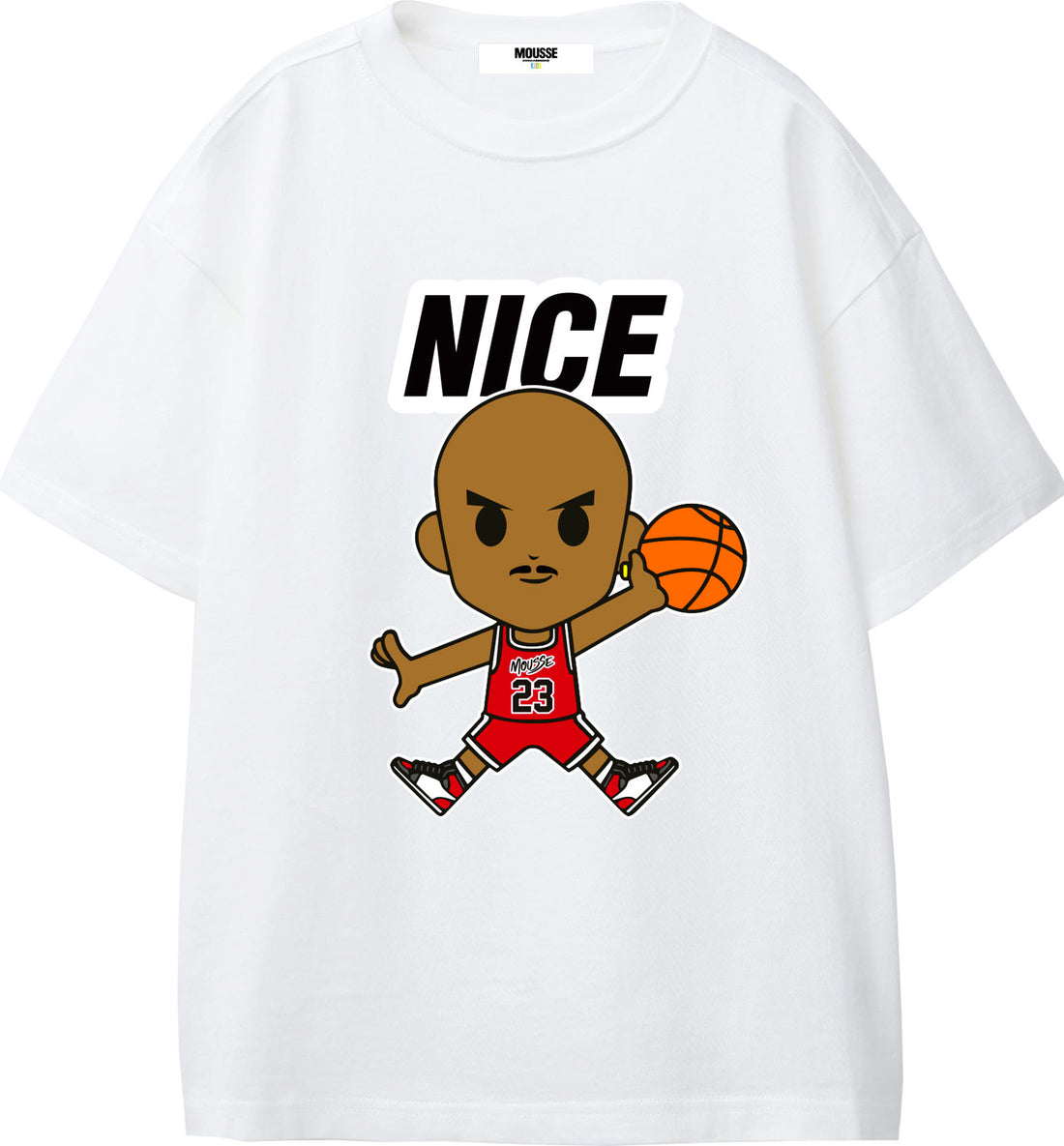 T SHIRT M/C TINTA UNITA BASKETAIR