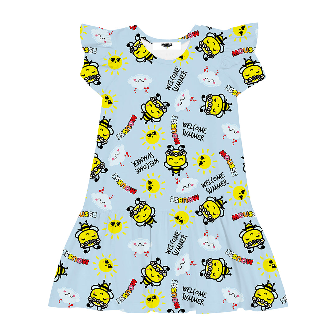 JERS.ROUCHES BEE SPRING DRESS