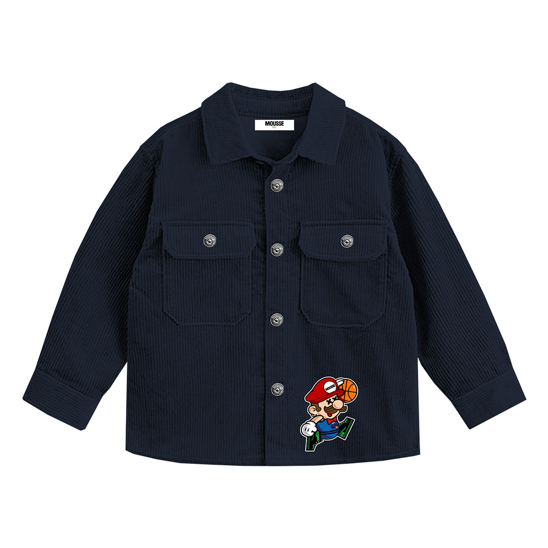 camicia velluto boy blue airmario