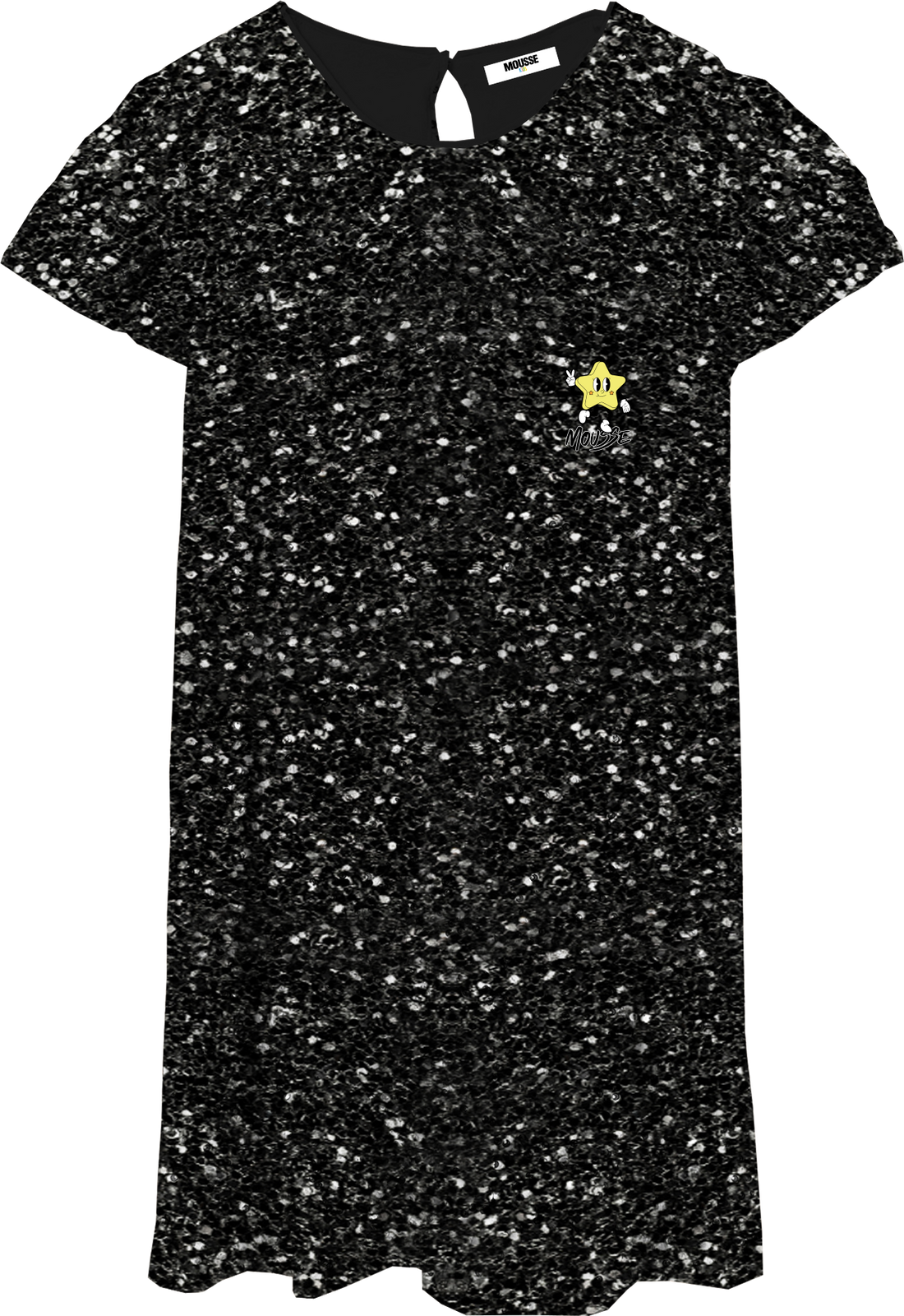 dress paillettes black leo happy cloud