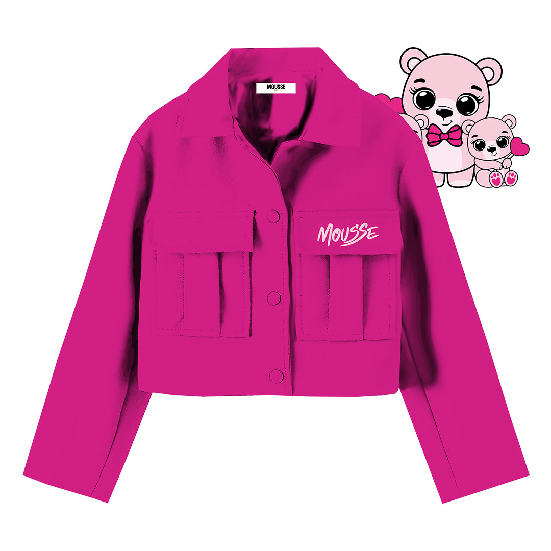 giacchino panno girl fucsia bearinlove