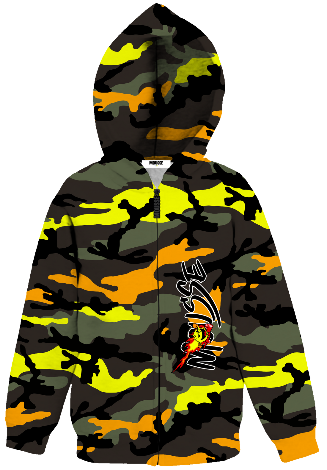 hoodie zip boy pacfire camo