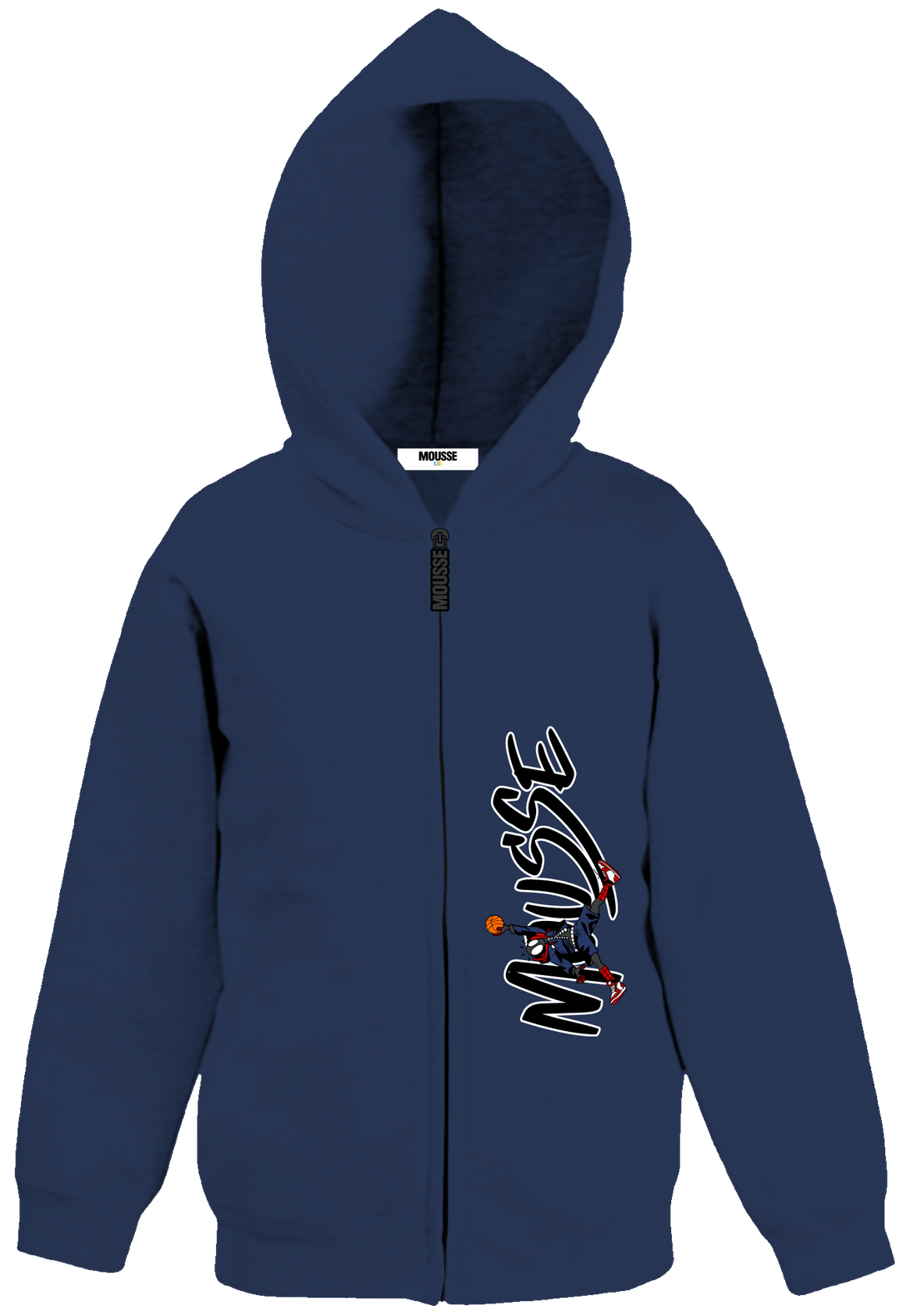 hoodie zip boy spinair blue