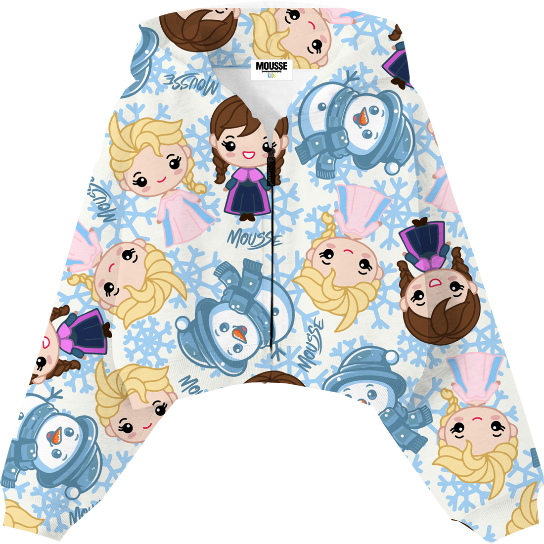 hoodie zip crop girl sisterice