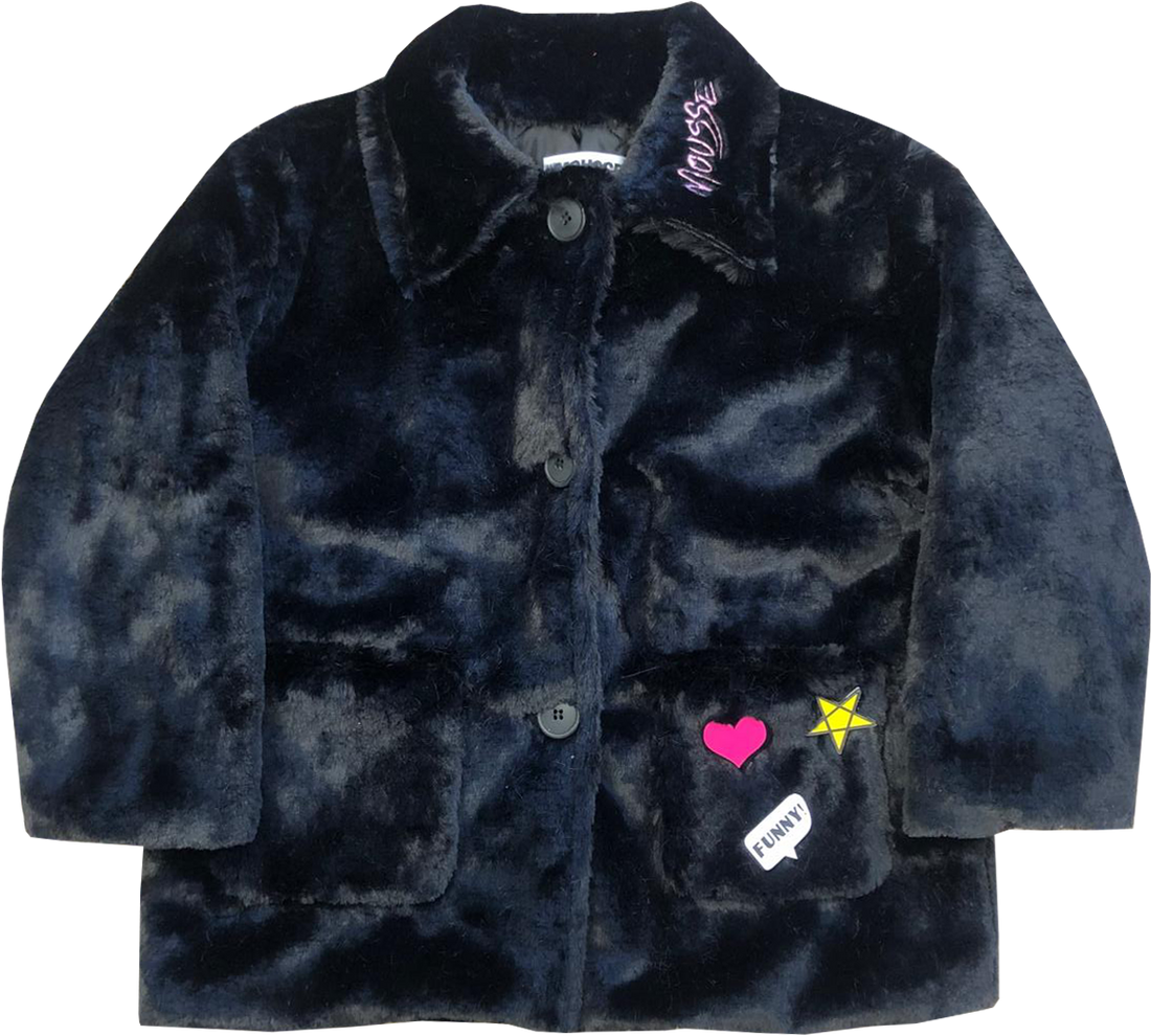 jacket fur black girl fw2526