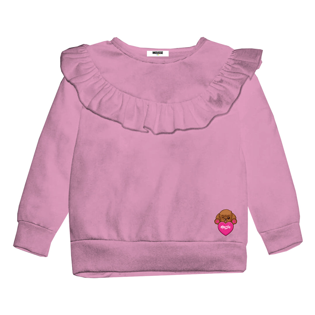 maglia girocollo frappa ciniglia arthur pink