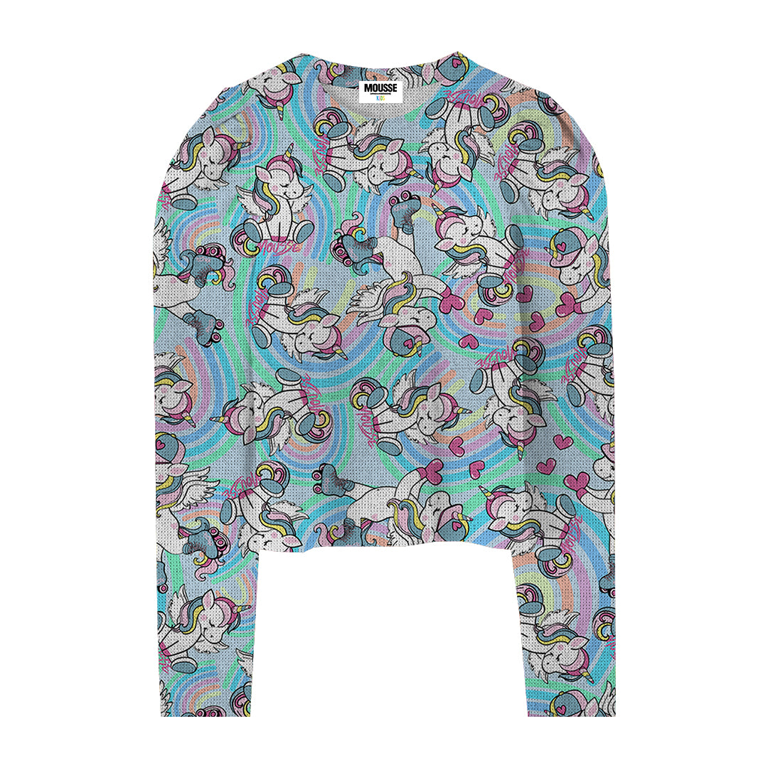 maglia manica sbuffo pachi unicorn sweet