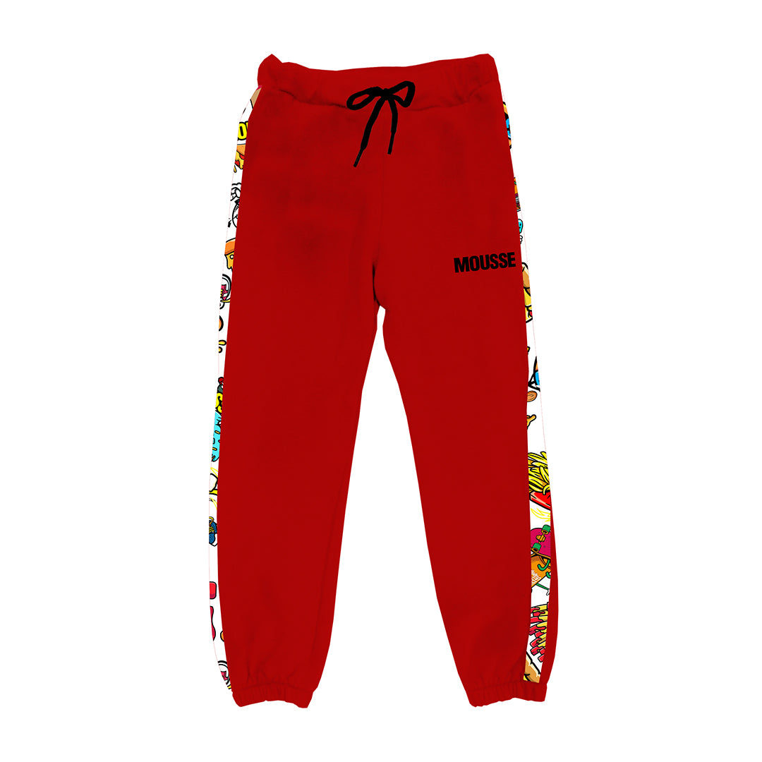 pantalone banda monsterfood red