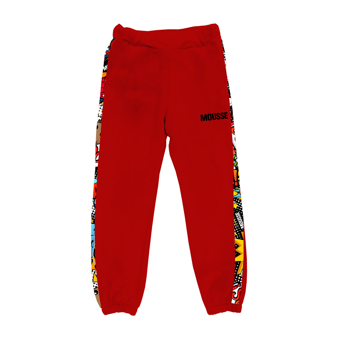 pantalone boy banda super friend red