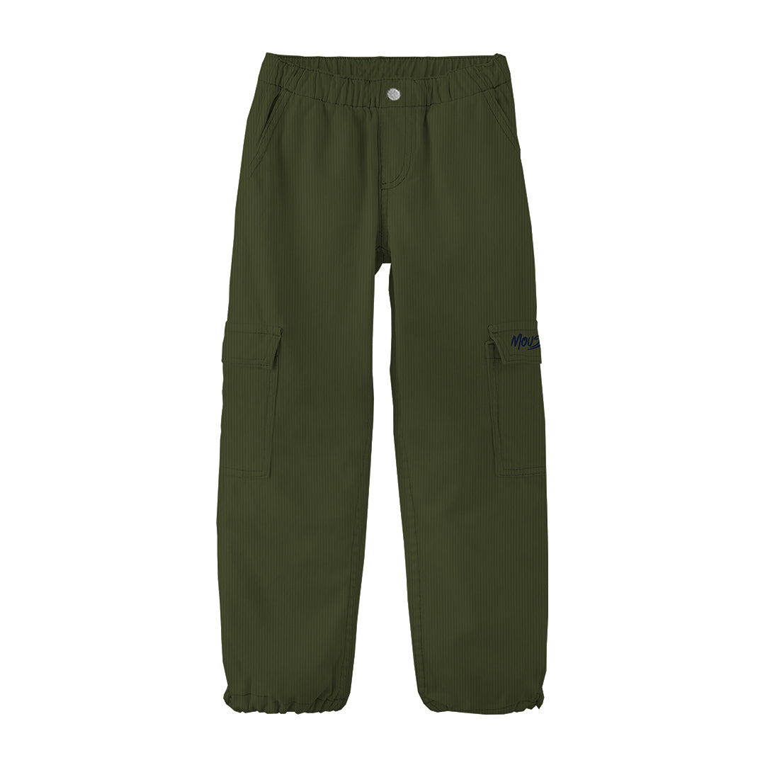 pantalone cargo velluto boy green army