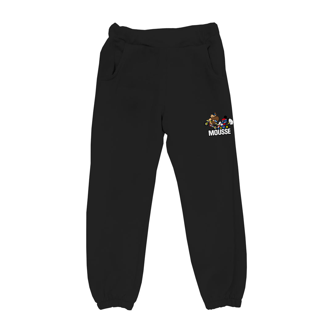 pantalone jogger black turbo race