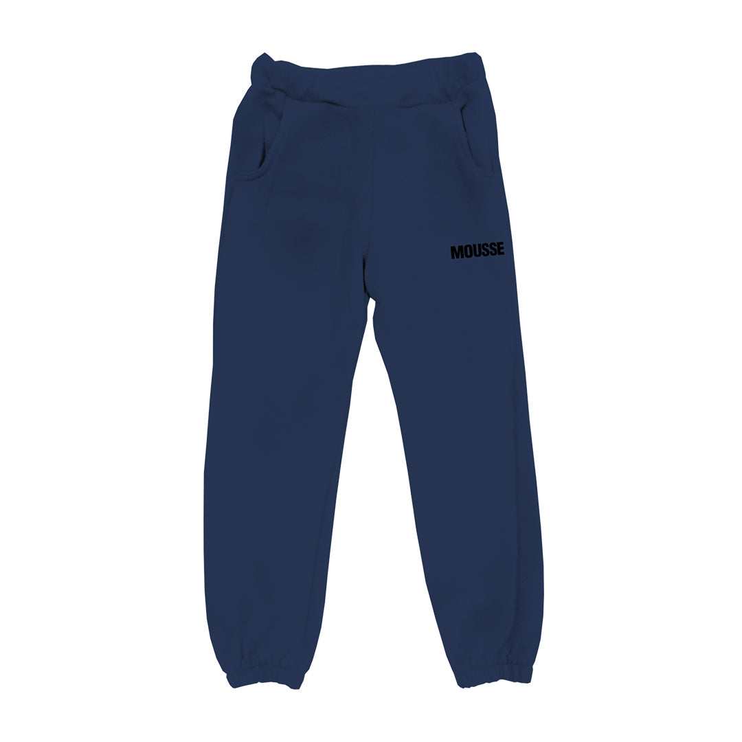 pantalone jogger boy logo blue