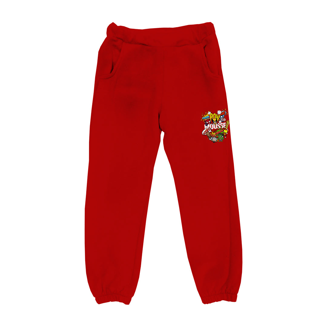 pantalone jogger red super friend