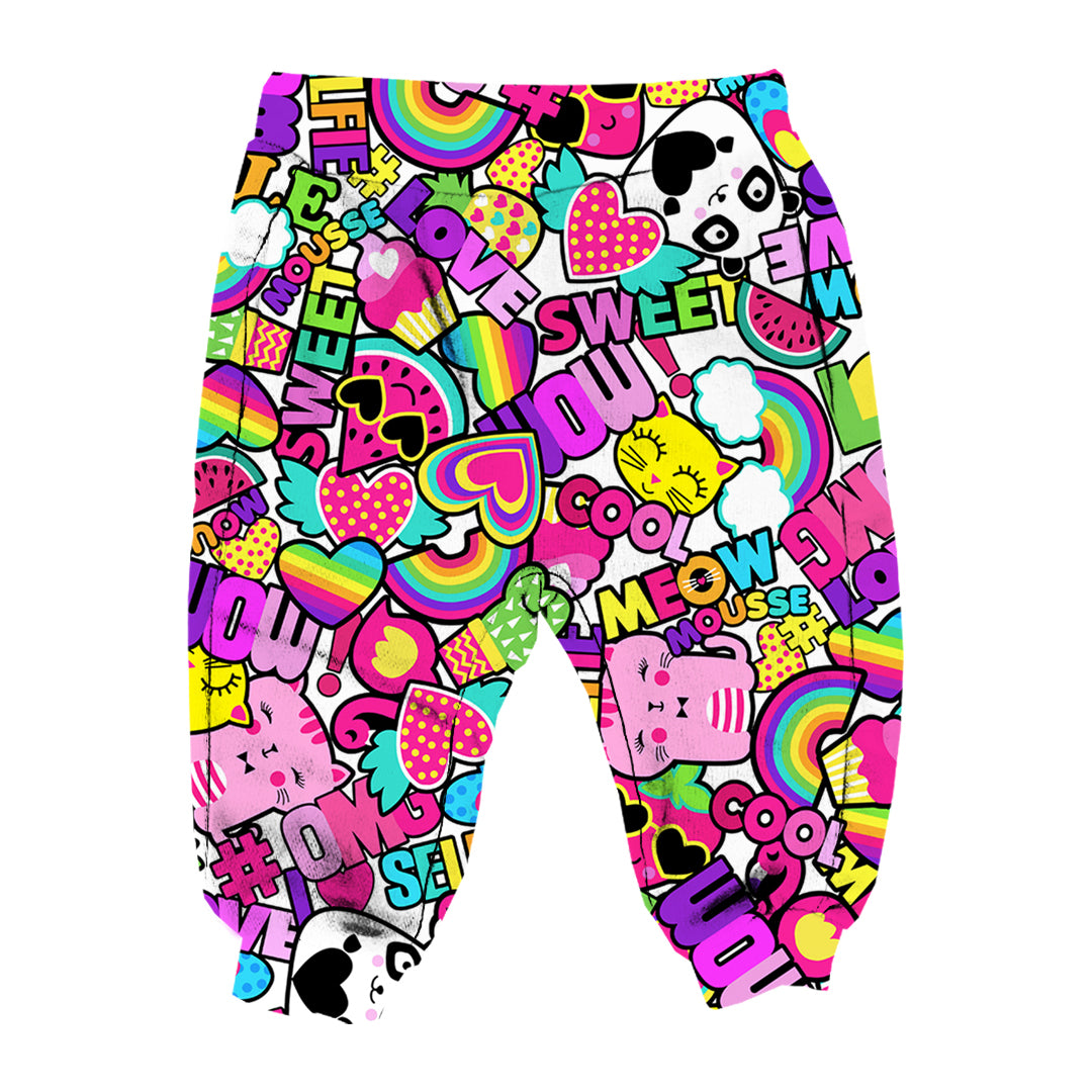 pantalone neonata fantasia girlpop