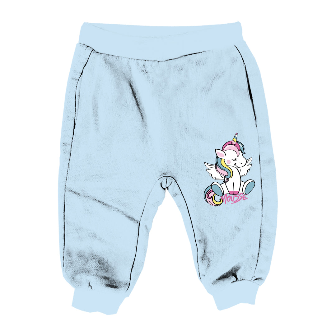 pantalone neonata unicorn sweet azure