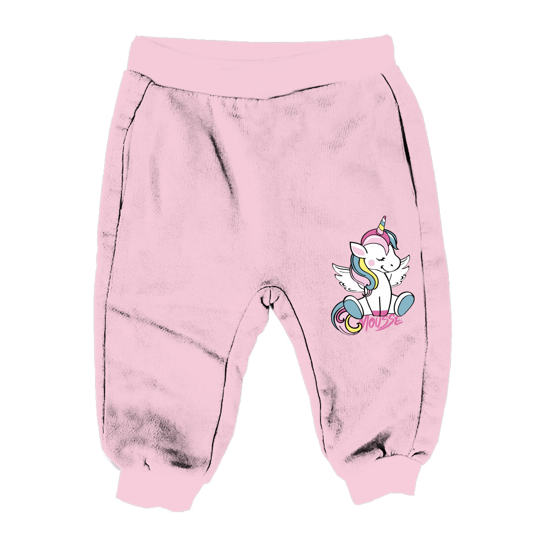 pantalone neonata unicorn sweet pink