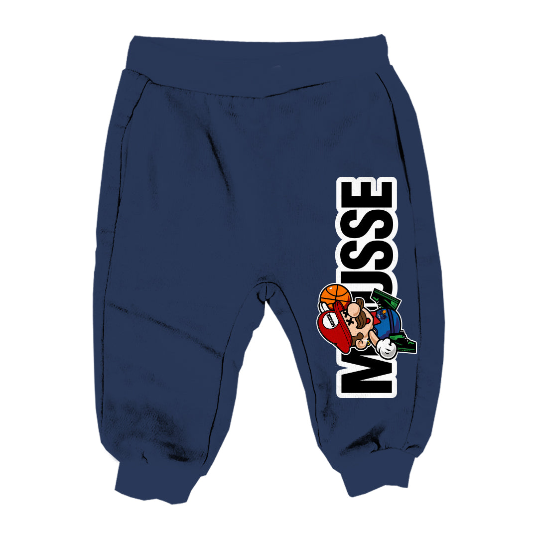 pantalone neonato airmario logo blue