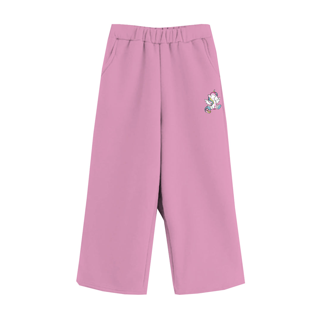 pantalone palazzo bon girl pink unicorn sweet