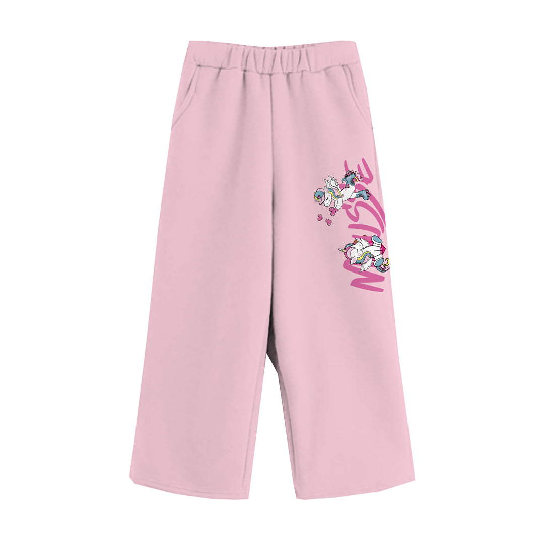 pantalone palazzo pink unicorn sweet