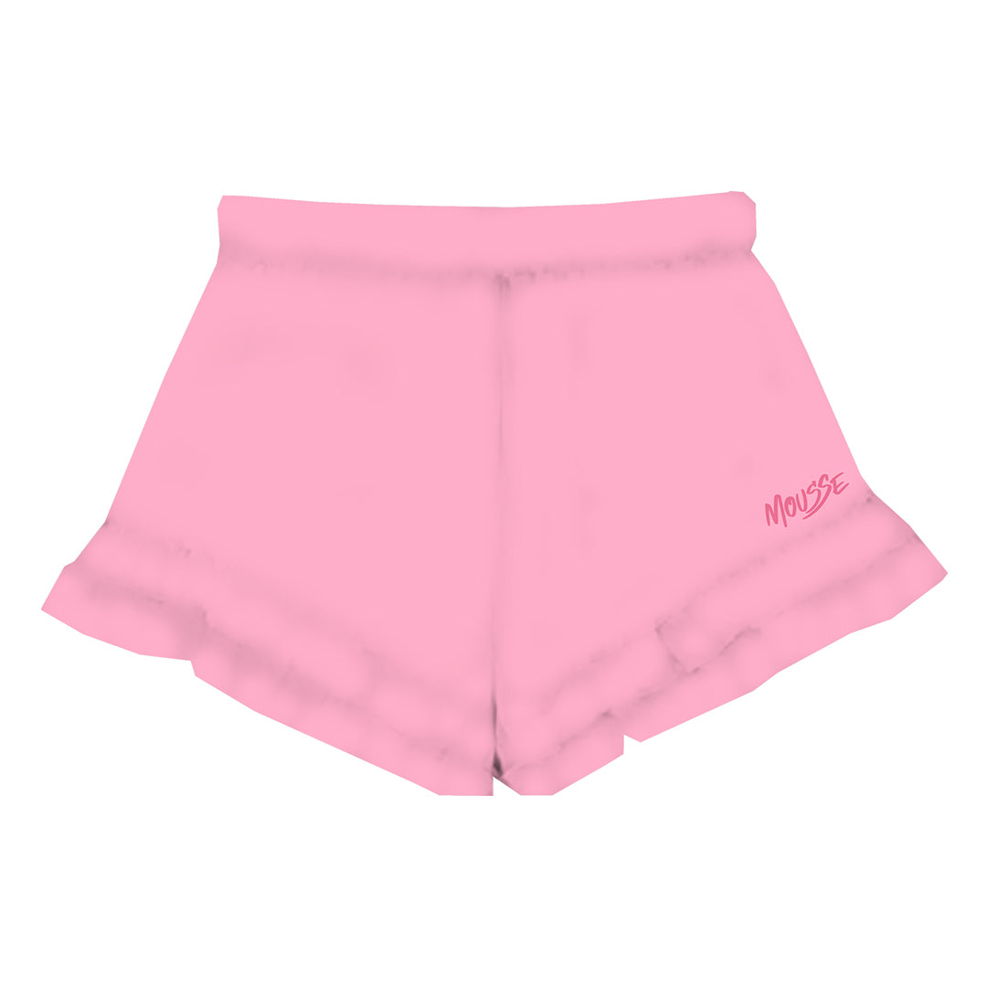 short popeline rouches pink