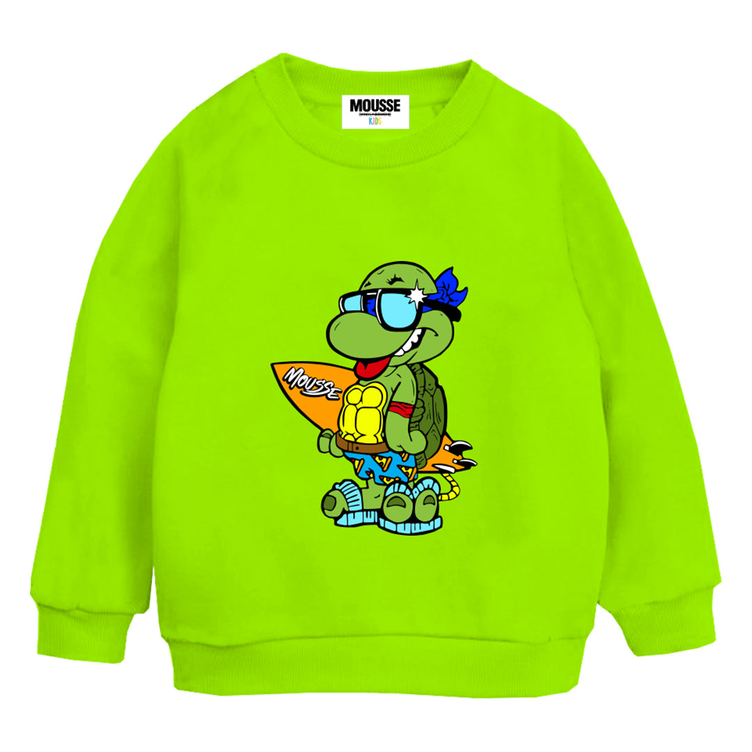 sweatshirt print ninjabeach green acid