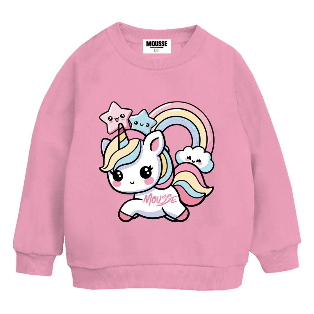 sweatshirt print pink unileo